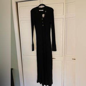 Free People Beach Black Cotton Dress
